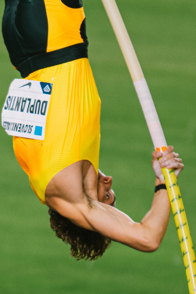 Duplantis, athlète en action Meeting Herculis 2025 Monaco