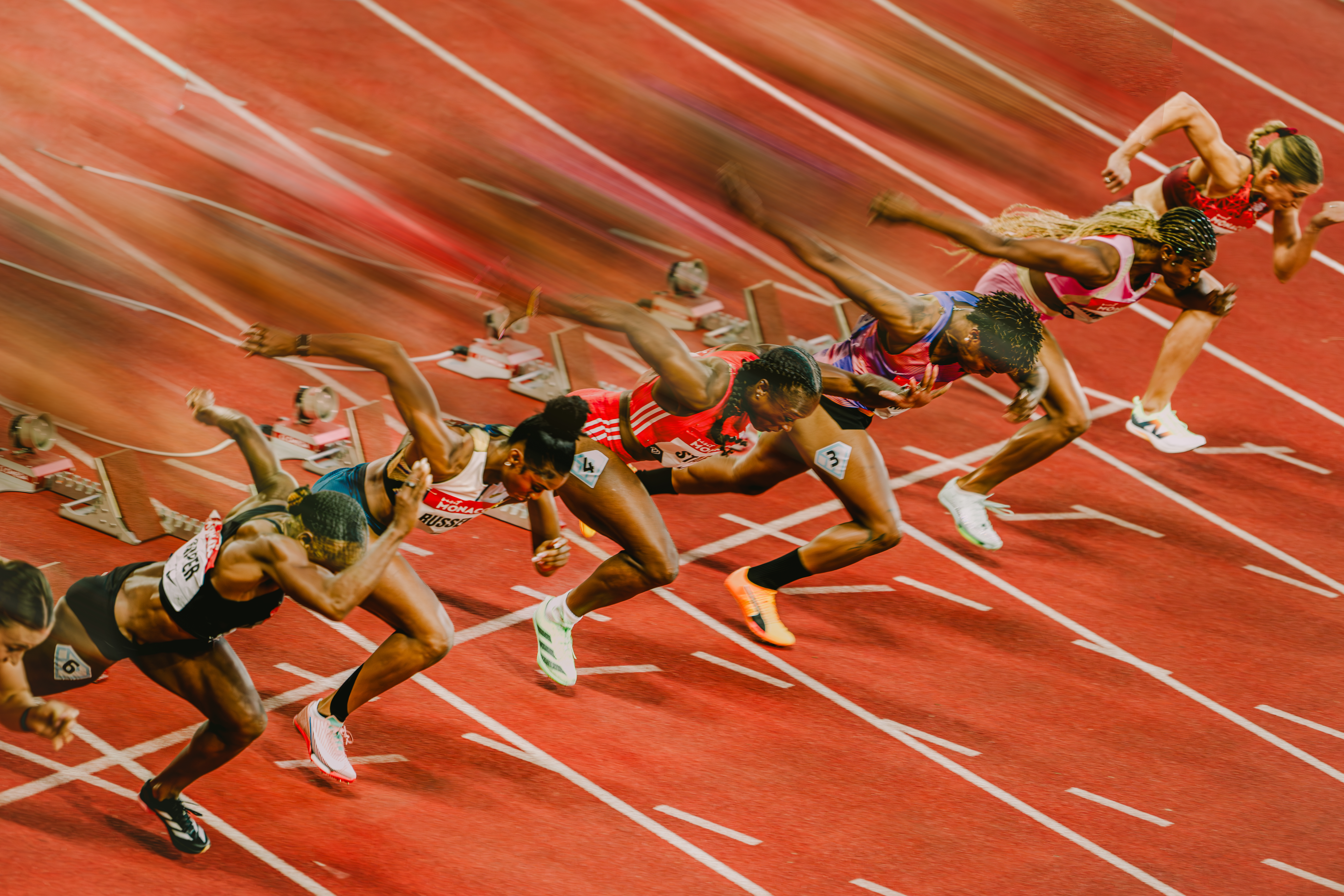 athlète en action Meeting Herculis 2025 Monaco